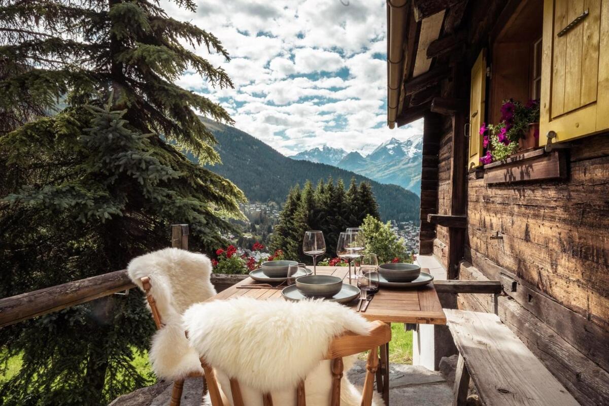 Cosy Chalet With Panoramic Views In Verbier旅馆 外观 照片